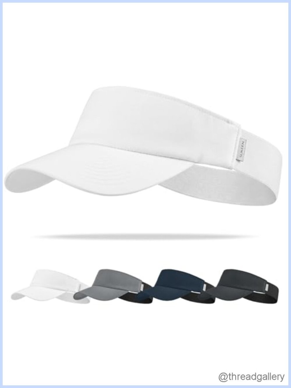 Lightweight UPF 50+ Water Resistant Stretchy Sports Sun Visor for Running,